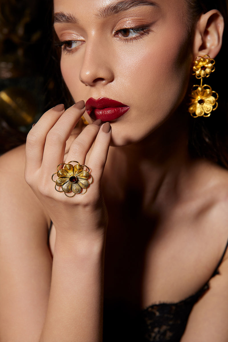 Astraea Garnet ring