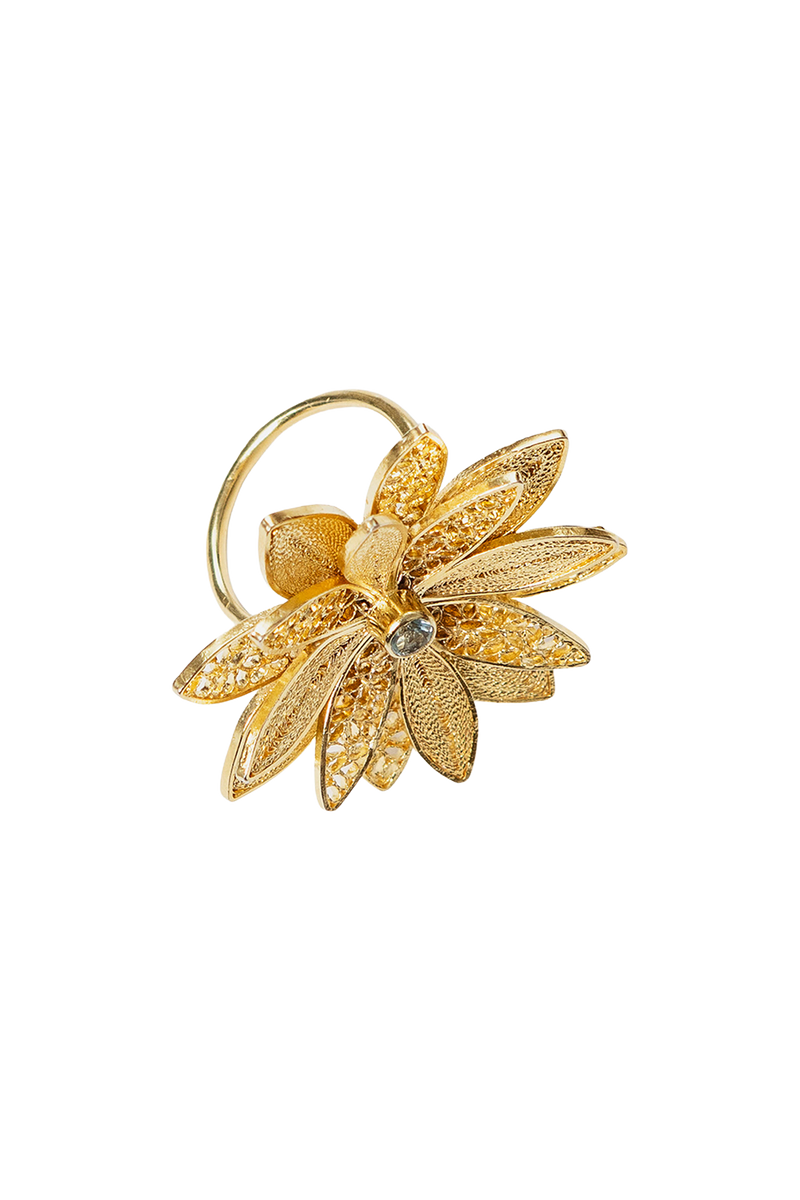 Dahlia Aquamarine ring