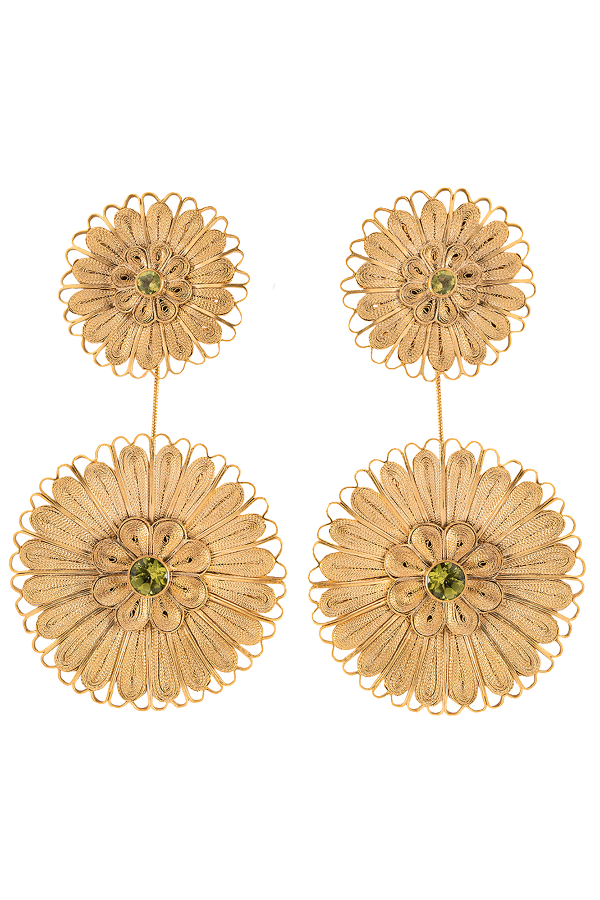 Margarita Peridot Blossom earrings