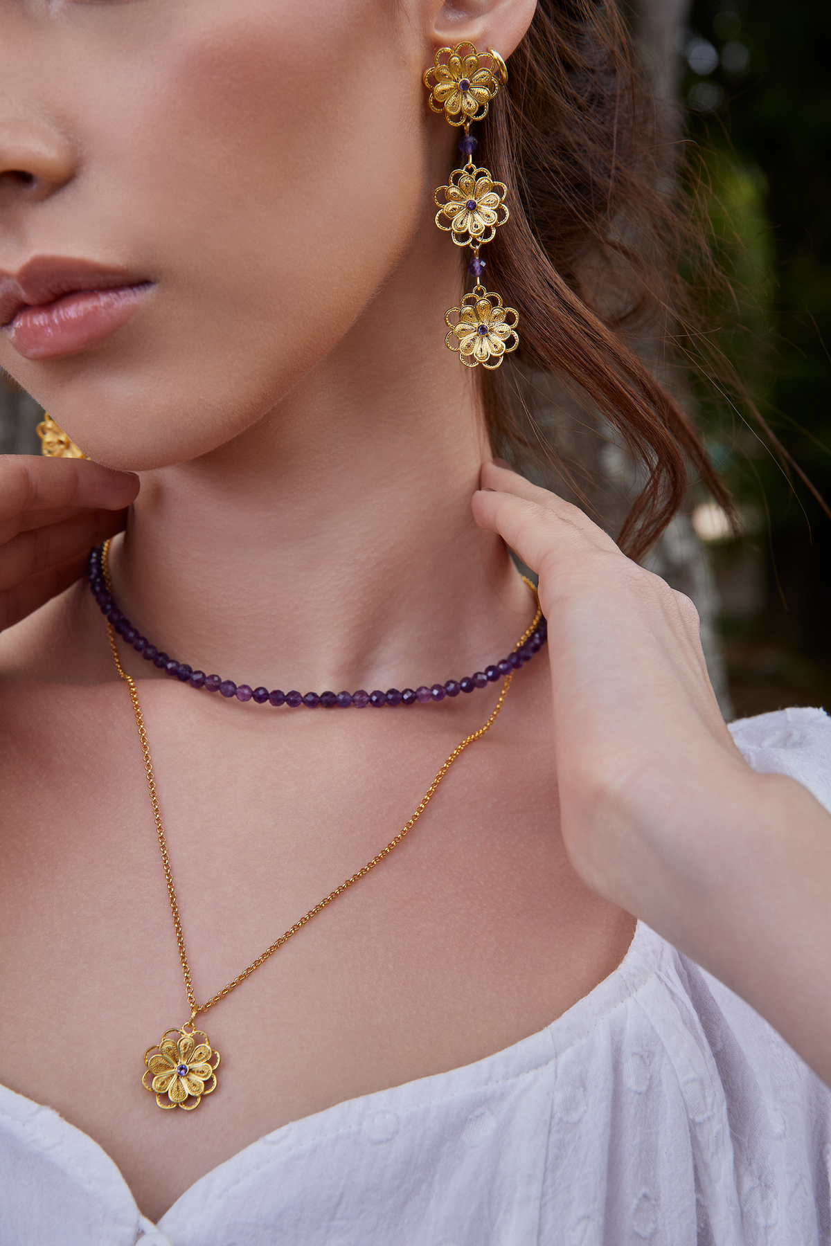Astraea Amethyst earrings